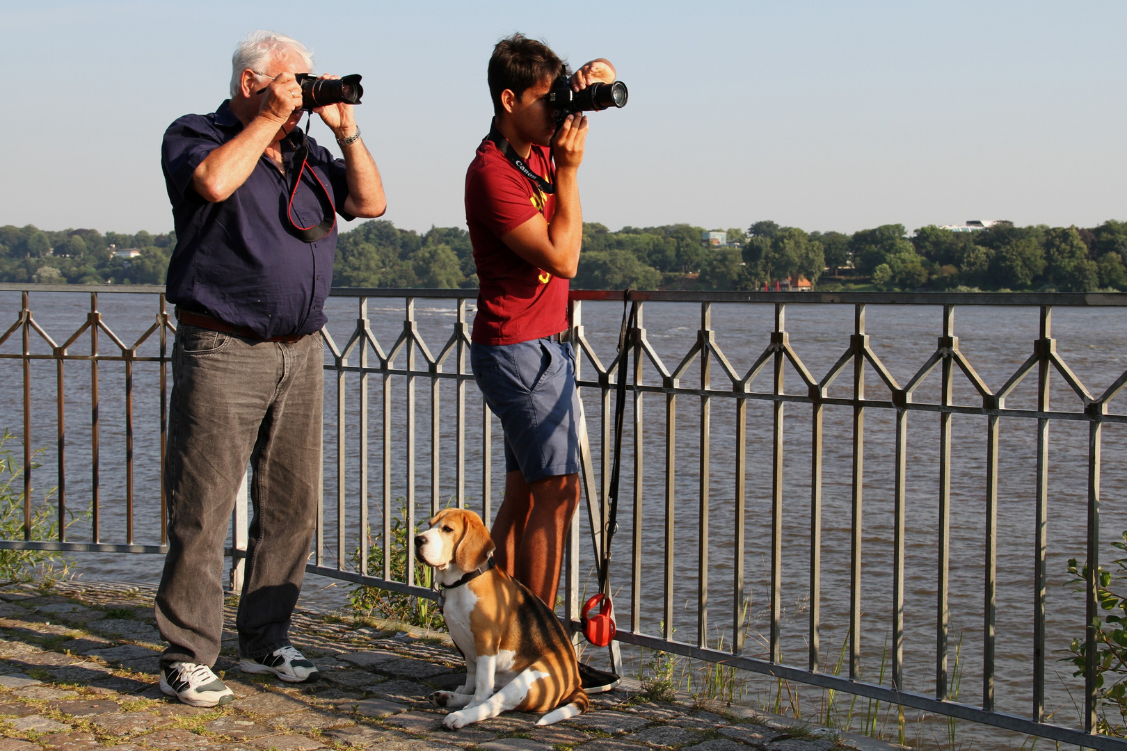 Vater und Sohn ... Erlebnisse an der Elbe