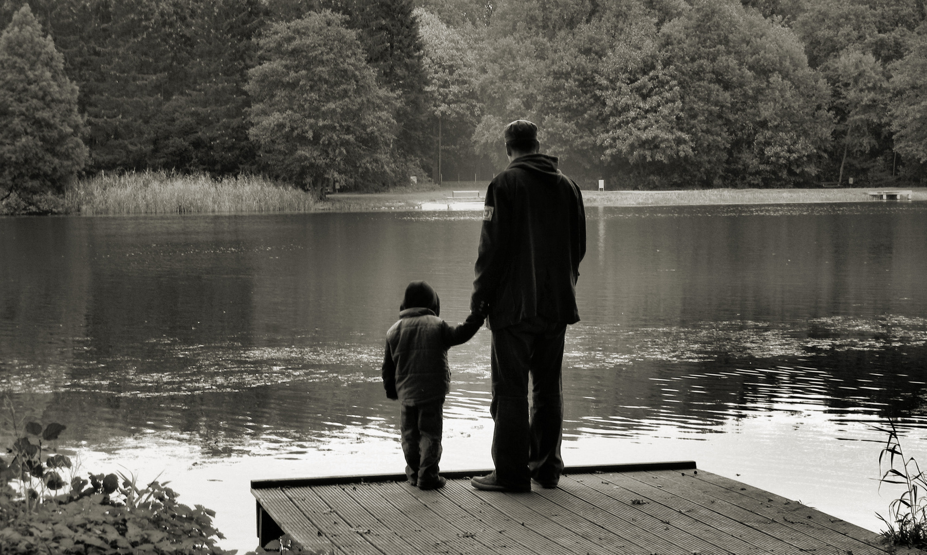 Vater und Sohn Foto & Bild archiv, schwarzweißfotografie, archiv 2011