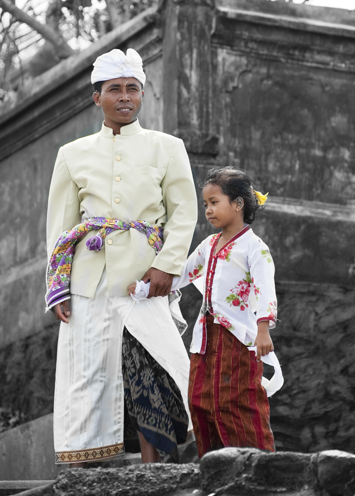 Vater und Tochter auf Bali