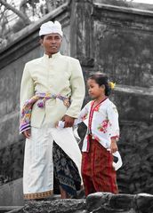 Vater und Tochter auf Bali