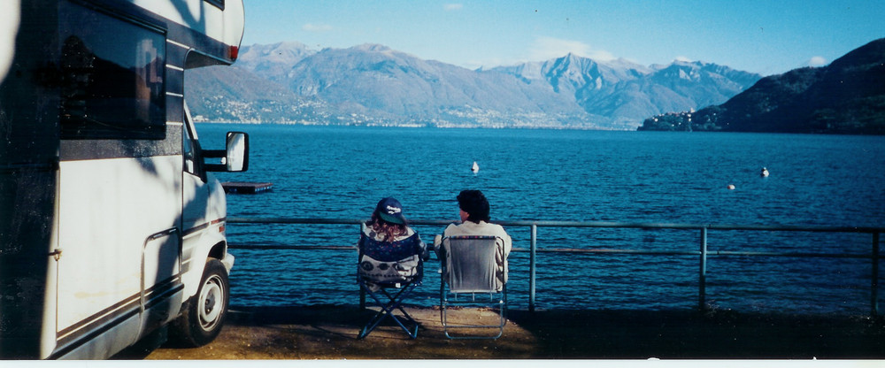 Vater und Tochter beim Relaxen