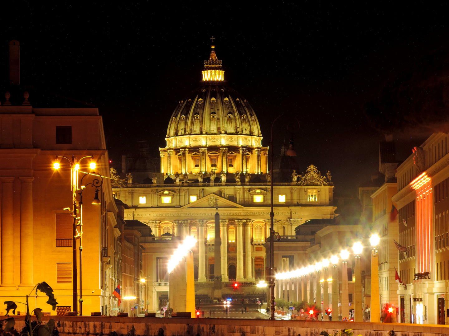 Vatican at night 