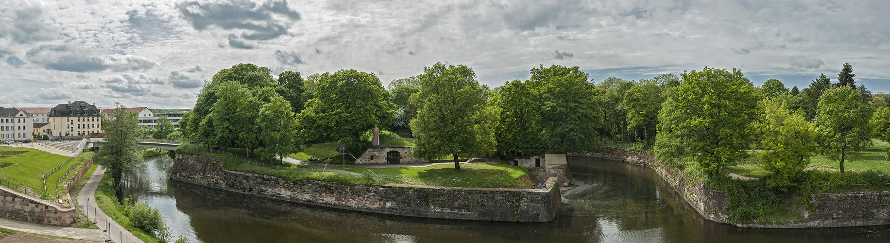 Vaubaninsel in Saarlouis, Panorama