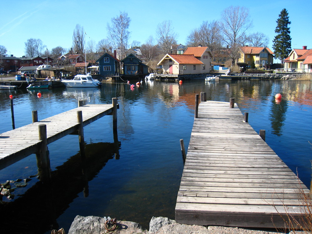 Vaxholm im Frühling