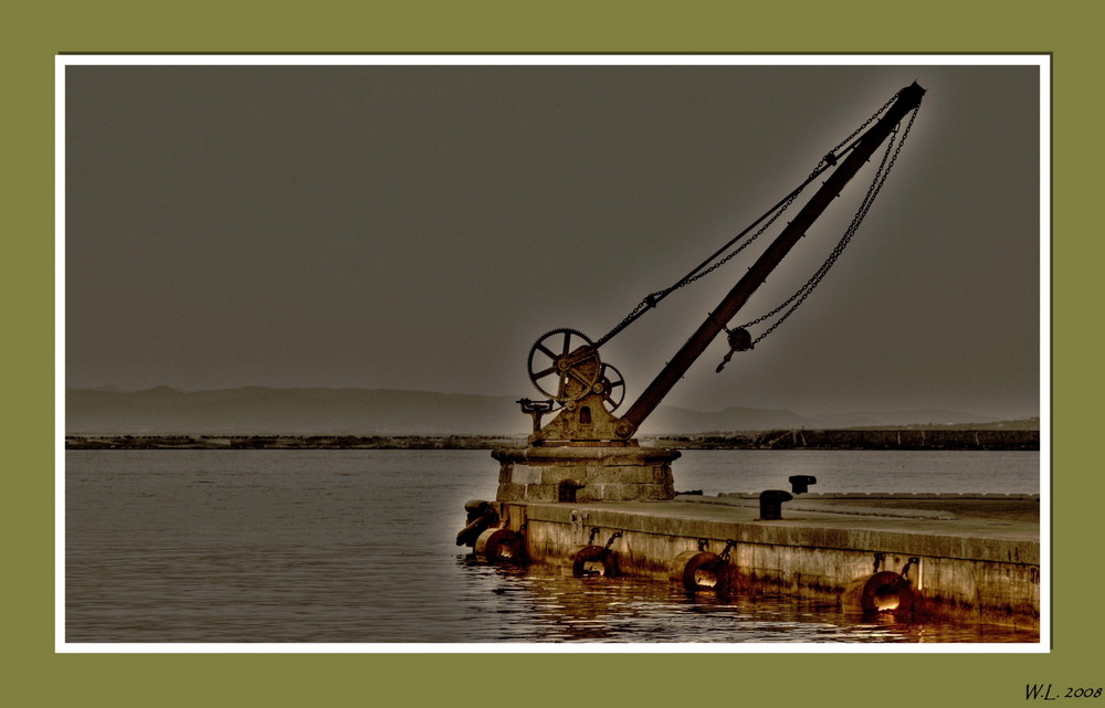 VECCHIA GRU SUL PONTILE - CARLOFORTE