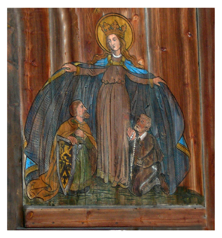 vecchio dipinto della Madonna ...in alta quota
