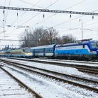 Vectron 193 298 und Pendolino 682 006 in Franzensbad 