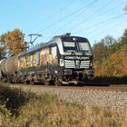 Vectron X4E 875 "Connecting Europe" bei Ratingen-Lintorf am 31.10.2016