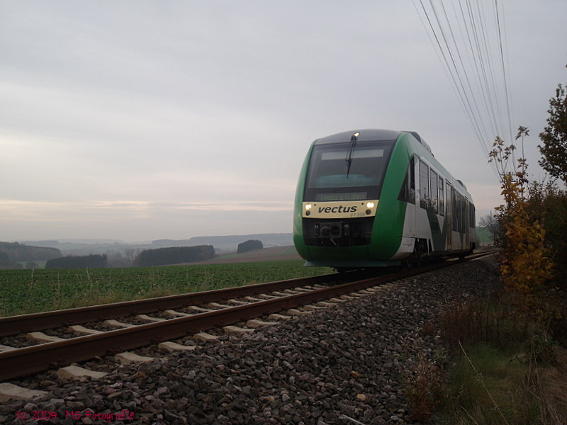 Vectus Lint samt Westerwald im leichten Nebel