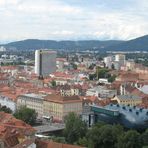 Veduta aerea di Graz (Austria)