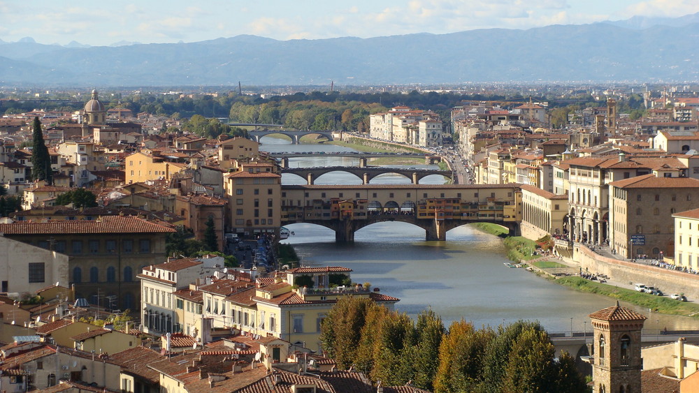 veduta da piazzale michelangelo  Firenze