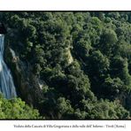 Veduta della cascata di Villa Gregoriana e della Valle dell' Inferno