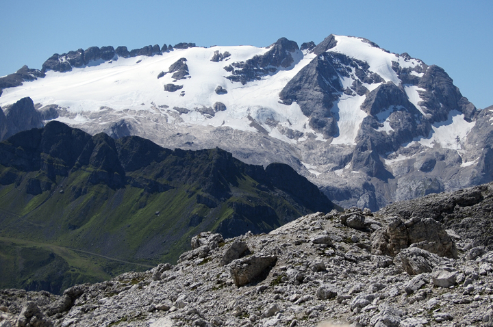 Veduta della Marmolada