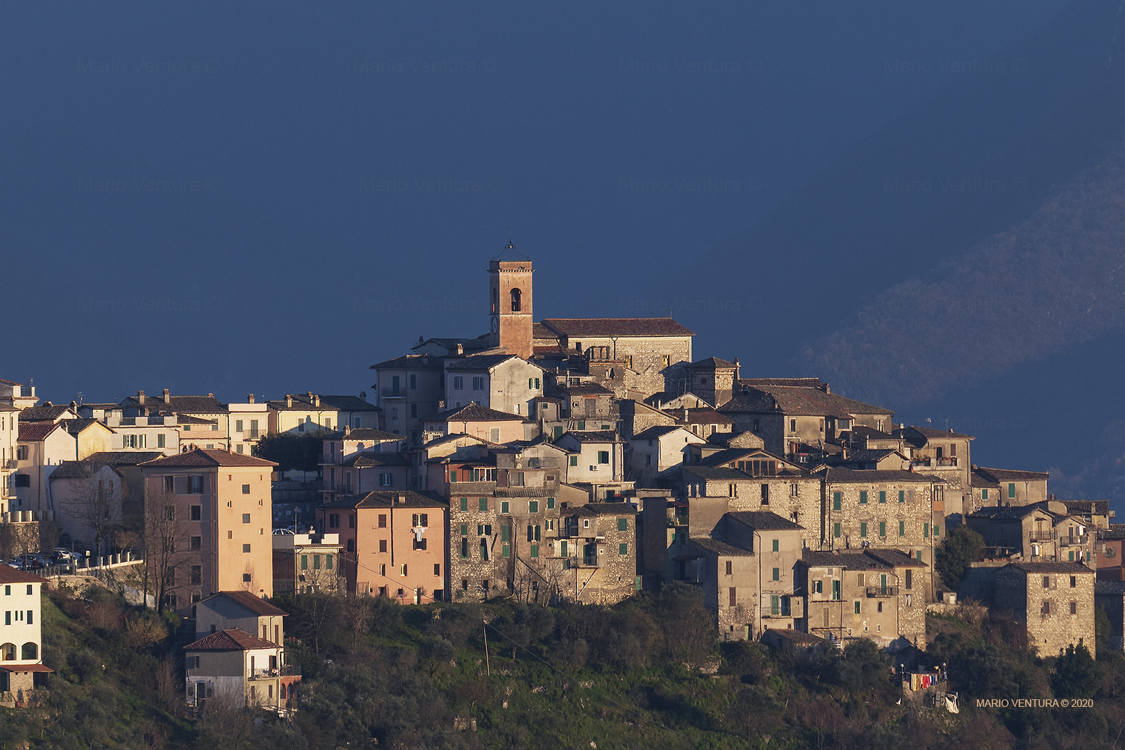 Veduta di Canterano al Tramonto