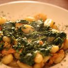 Vegan Gnocci with spinacio