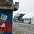 Veganes Hafen-Graffiti 