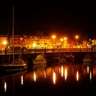 Vegesacker Hafen bei Nacht