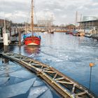 Vegesacker Hafen im Winter