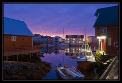 Veiholmen harbour at Smøla