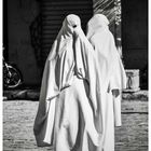 Veiled women in Ghardaia, Sahara, Algeria 