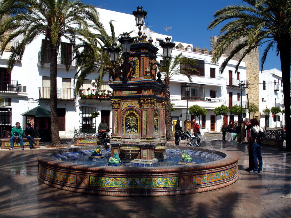 Vejer de la Frontera - Plaza Espana 22.03.2009