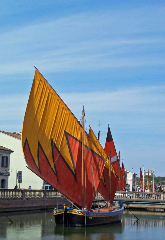 Vele nel Porto Canale di Cesenatico