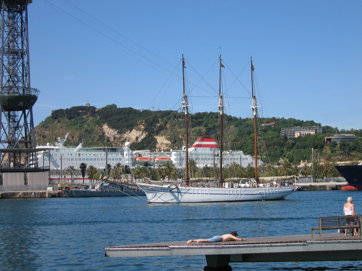 Velero Santa Eulalia, del Museo Marìtimo de Barcelona. Enero 2010.