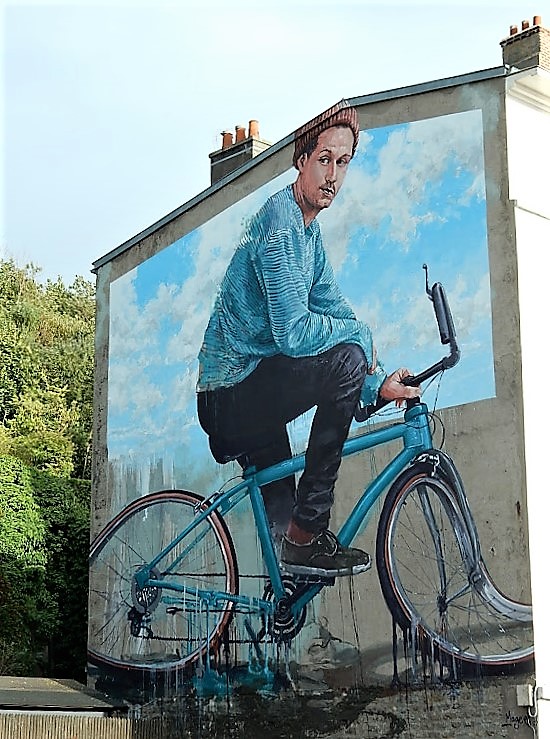 Vélo en street art