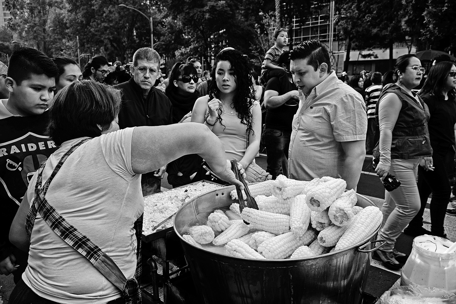 Vendedora de elotes, Desfile Dia de Muertos 2019, CDMX