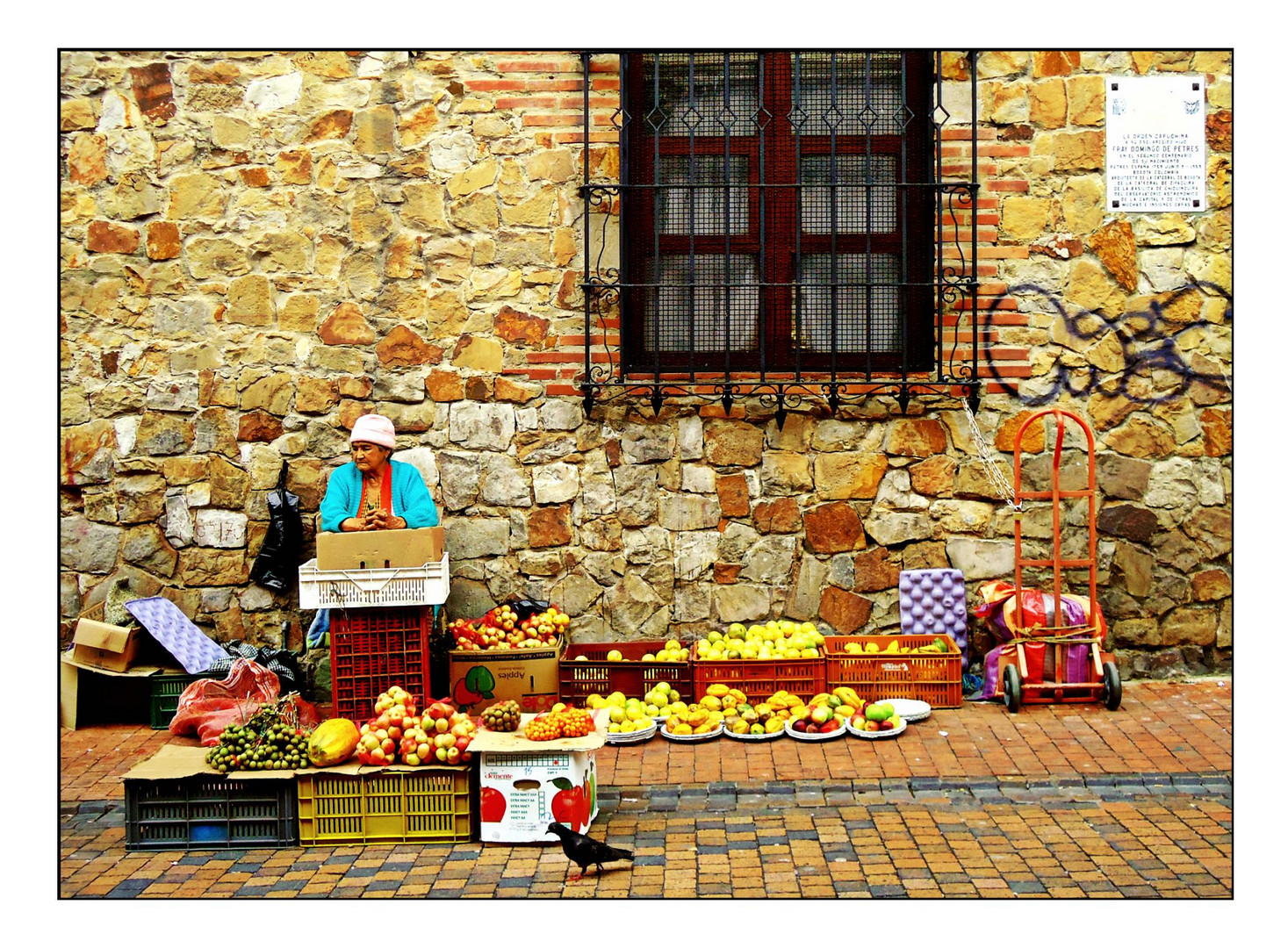 Vendedora de frutas en la Decima