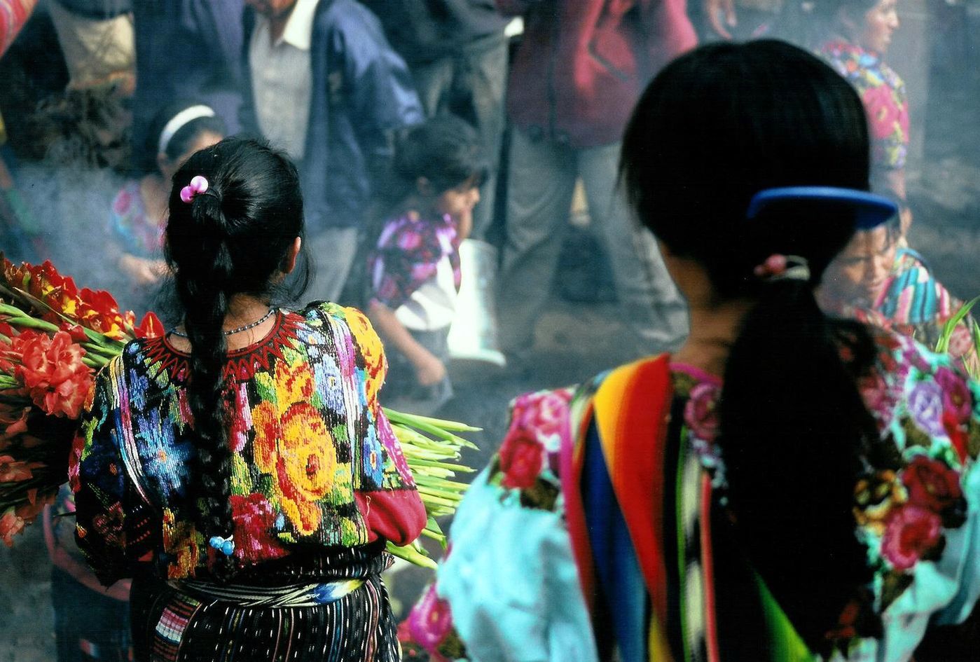 Vendedoras en el mercado de Chichicastenango.