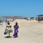 Vendedoras en la playa