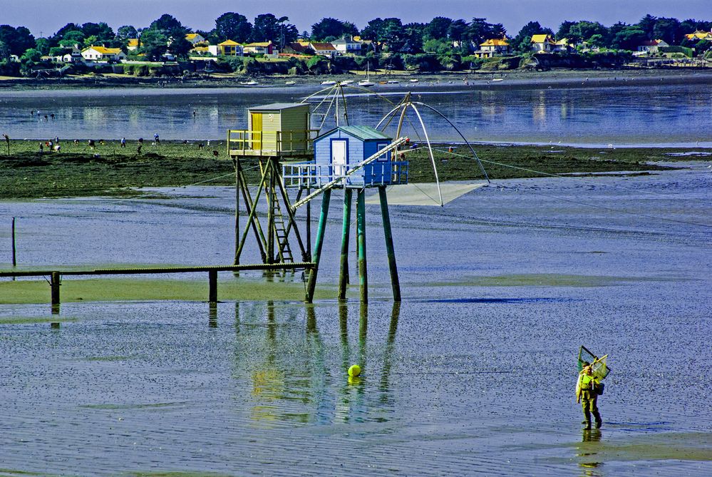 Vendée Nahe Pornic: Fischerhütten am Atlantik