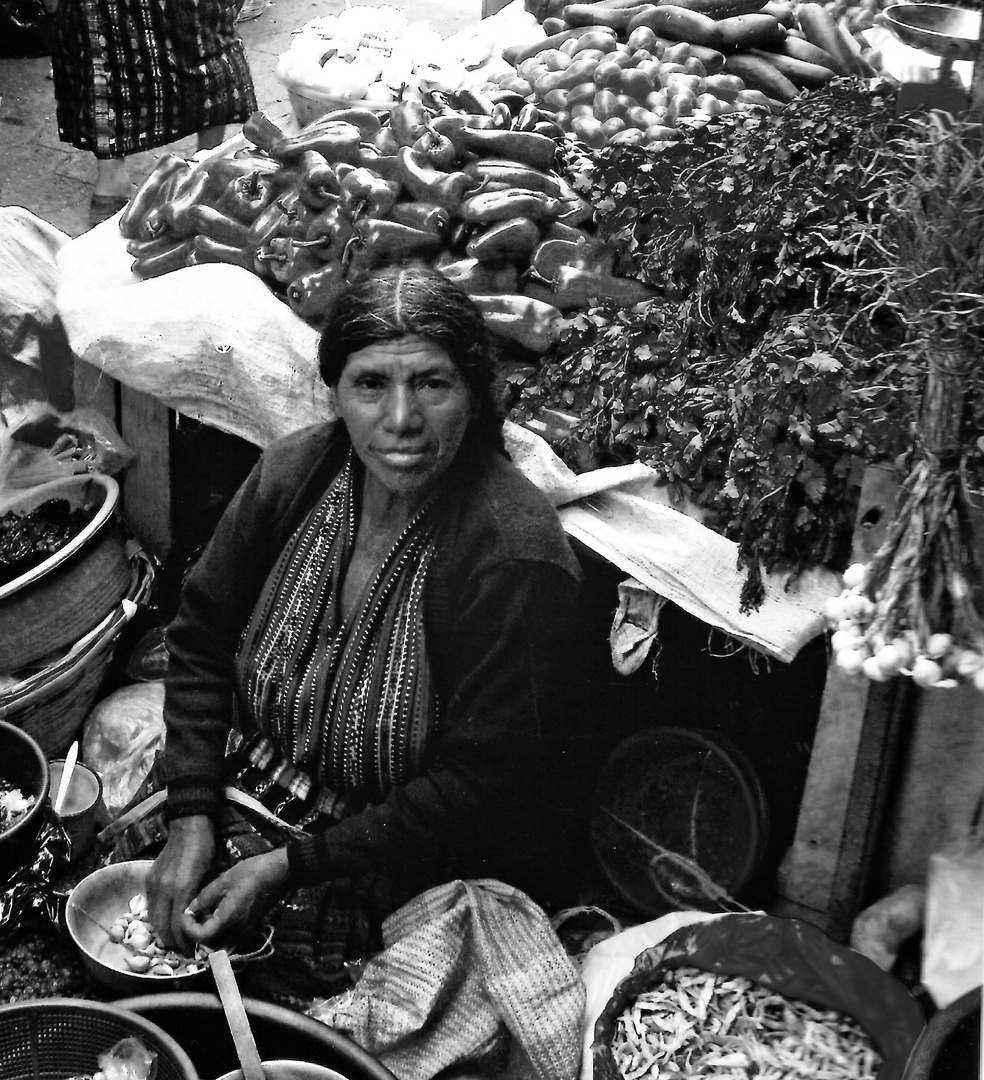 vendeuse au marché