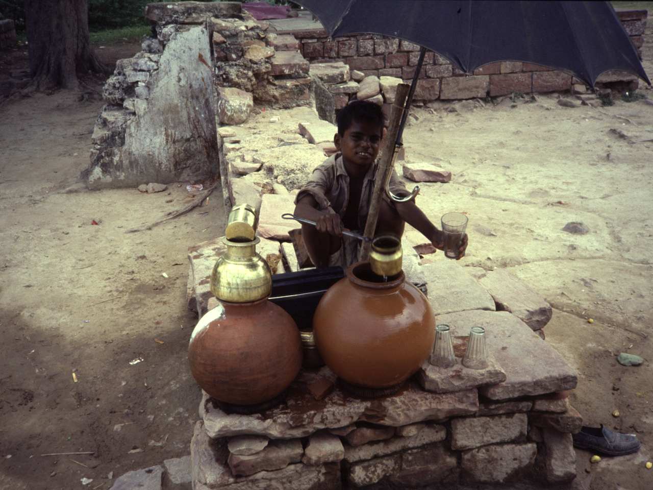 Venditore di acqua da bere