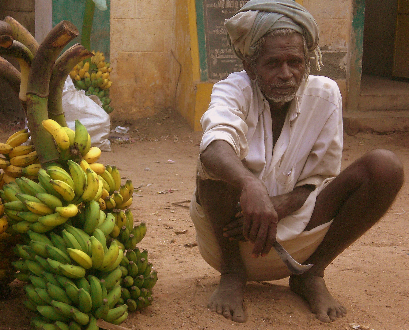 Venditore di banane- Tamil Nadu (India)