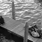 Venecia en blanco y negro, el descanso