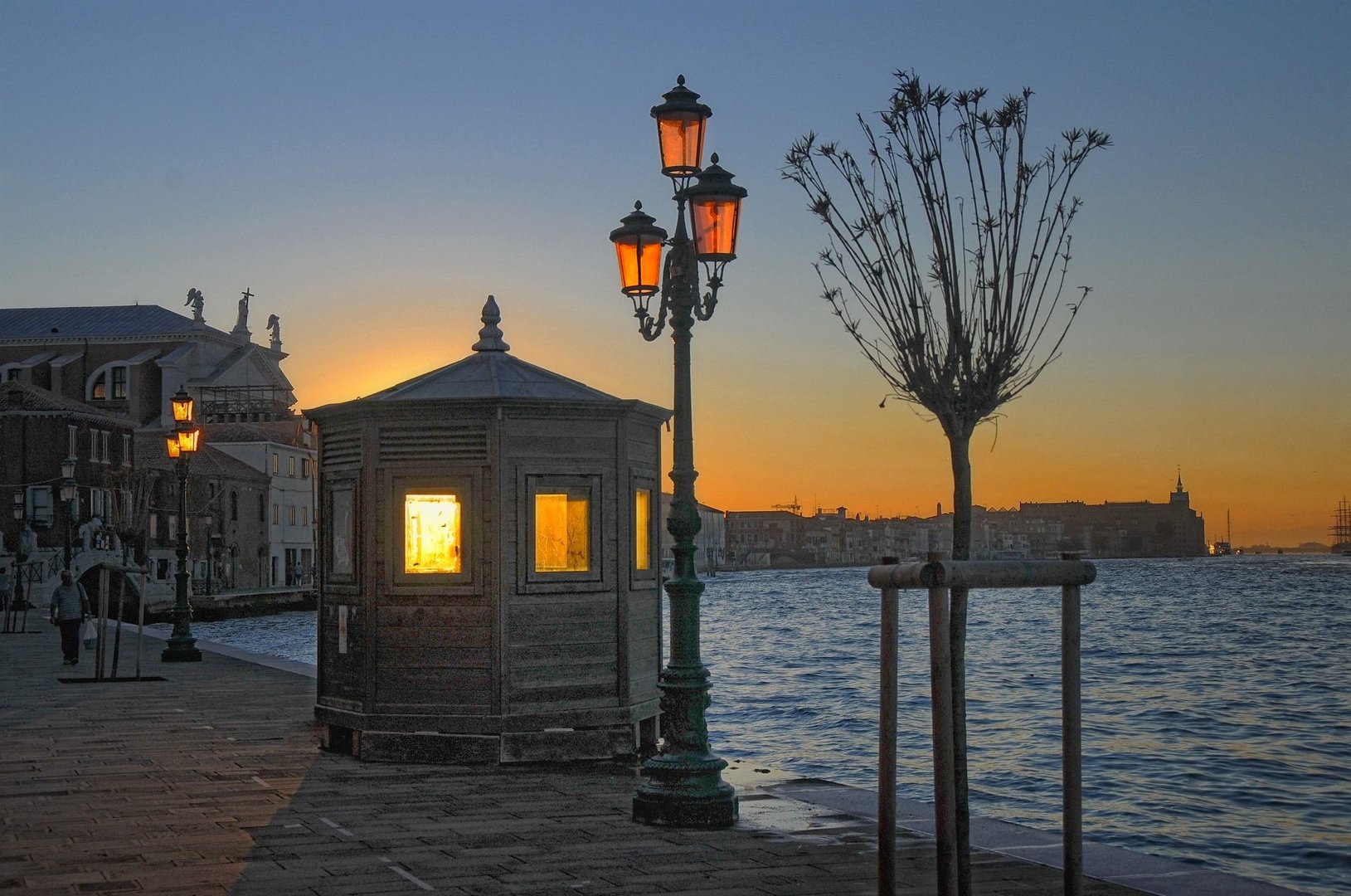 Venedig  Abend auf La Giudecca