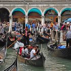 Venedig, Anlegesteg für Touristengondeln...