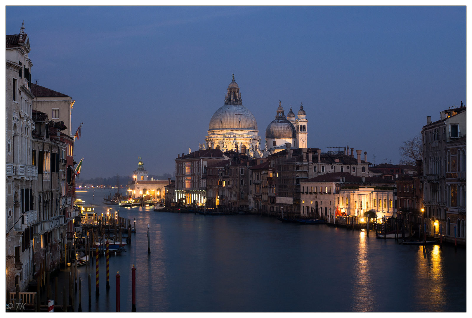 Venedig - Ausfahrt am späten Nachmittag aus dem Canale Grande...