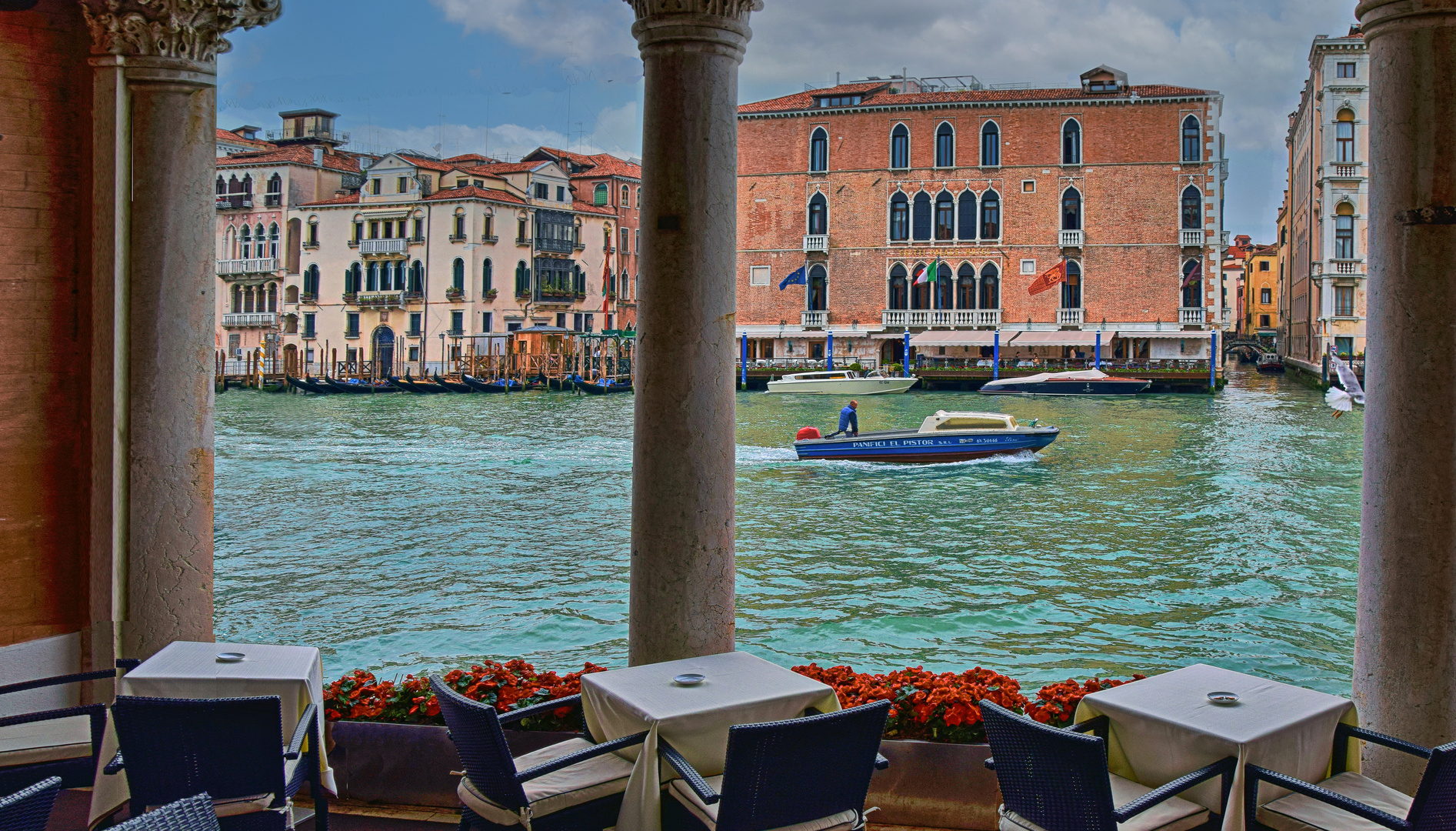 VENEDIG - Blick vom CENTURION PALACE auf den Canal Grande -