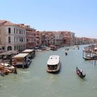 Venedig - Blick von der Rialto Brücke auf den Canal Grande