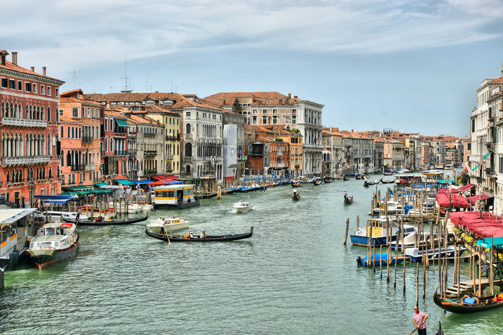 Venedig - Blick von der Rialtobrücke