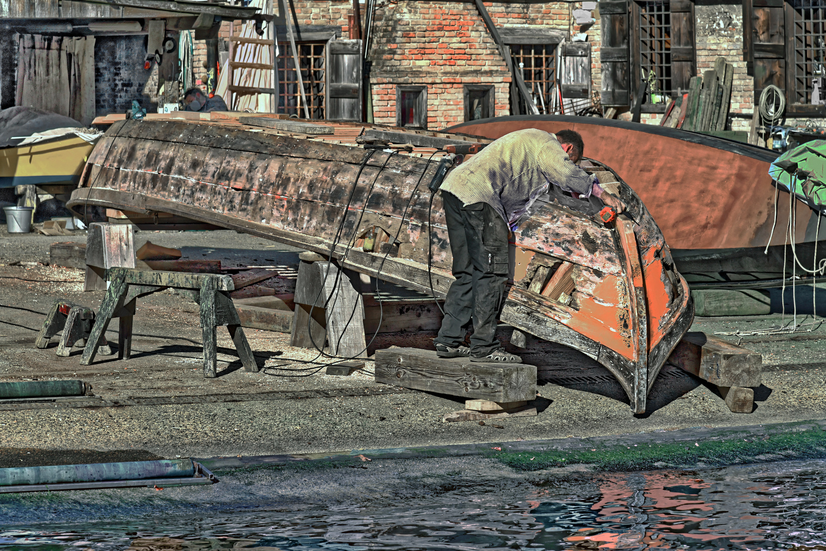 Venedig - Bootswerft San Trovaso Squero