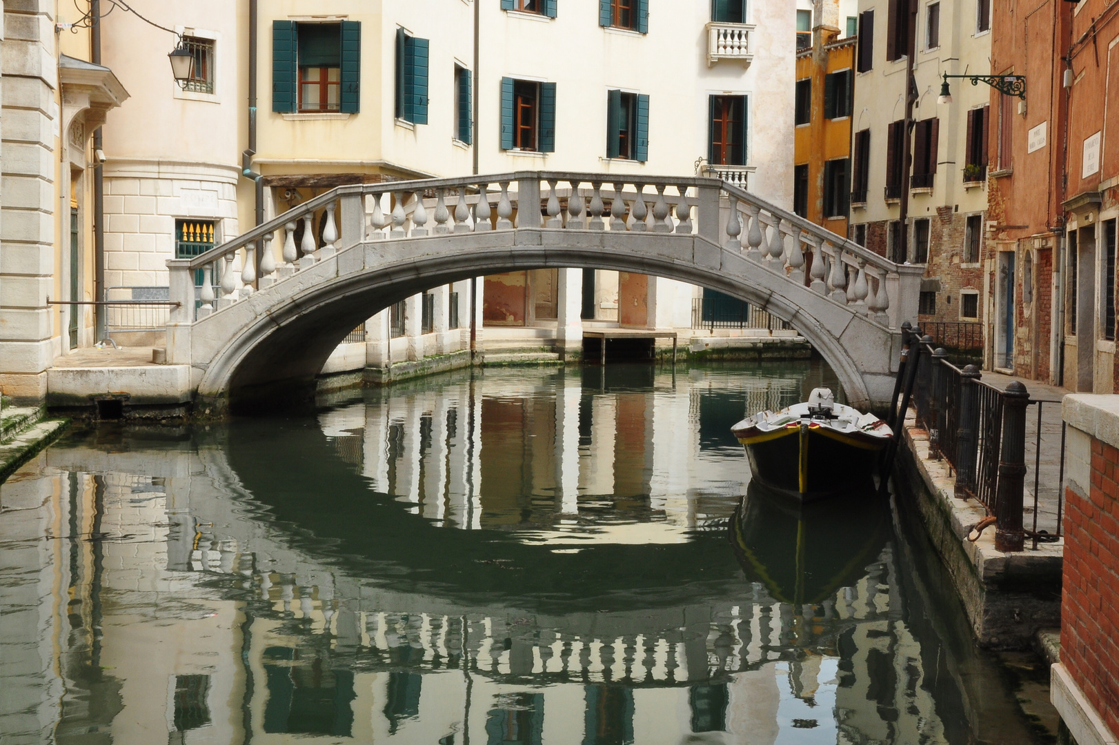 Venedig, Brücke ohne Touristen