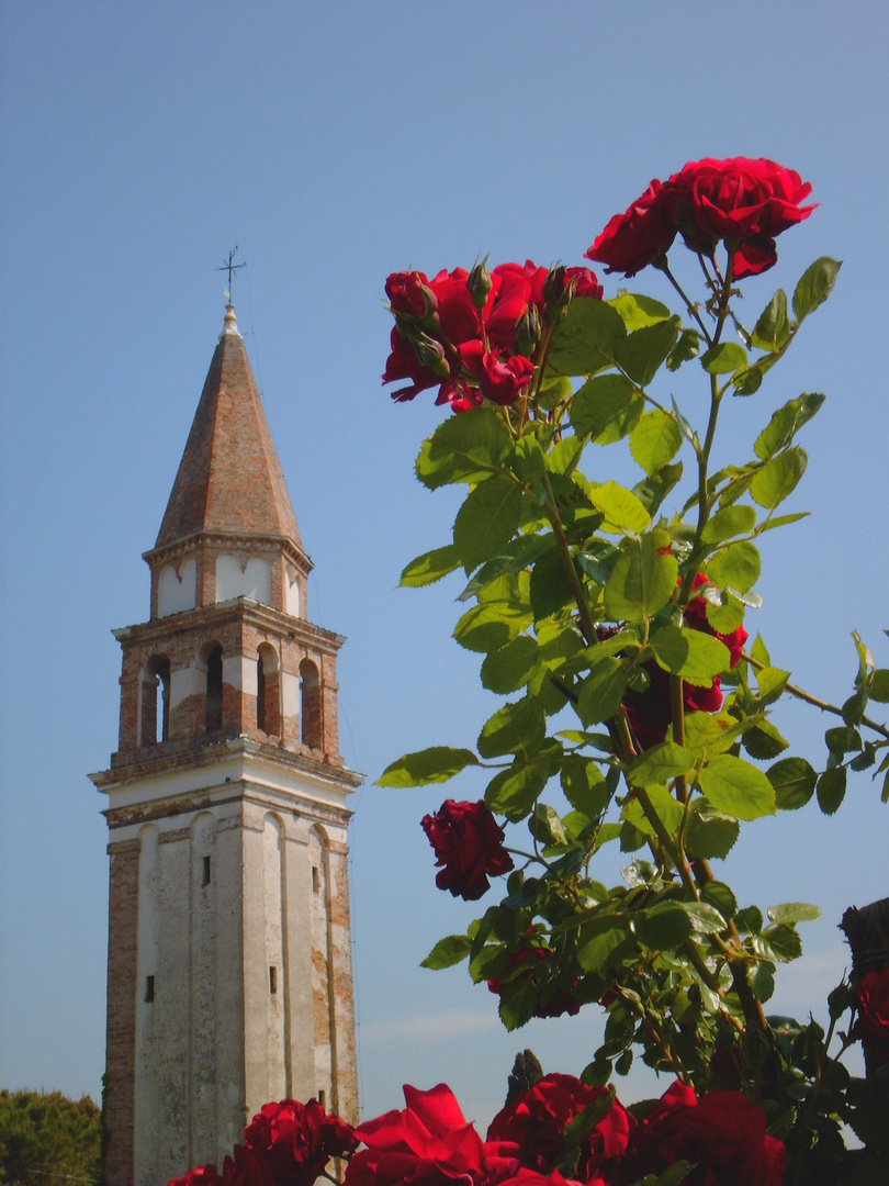 Venedig, Burano-Mazzorbo, Campanile (evt. von Santa Caterina)