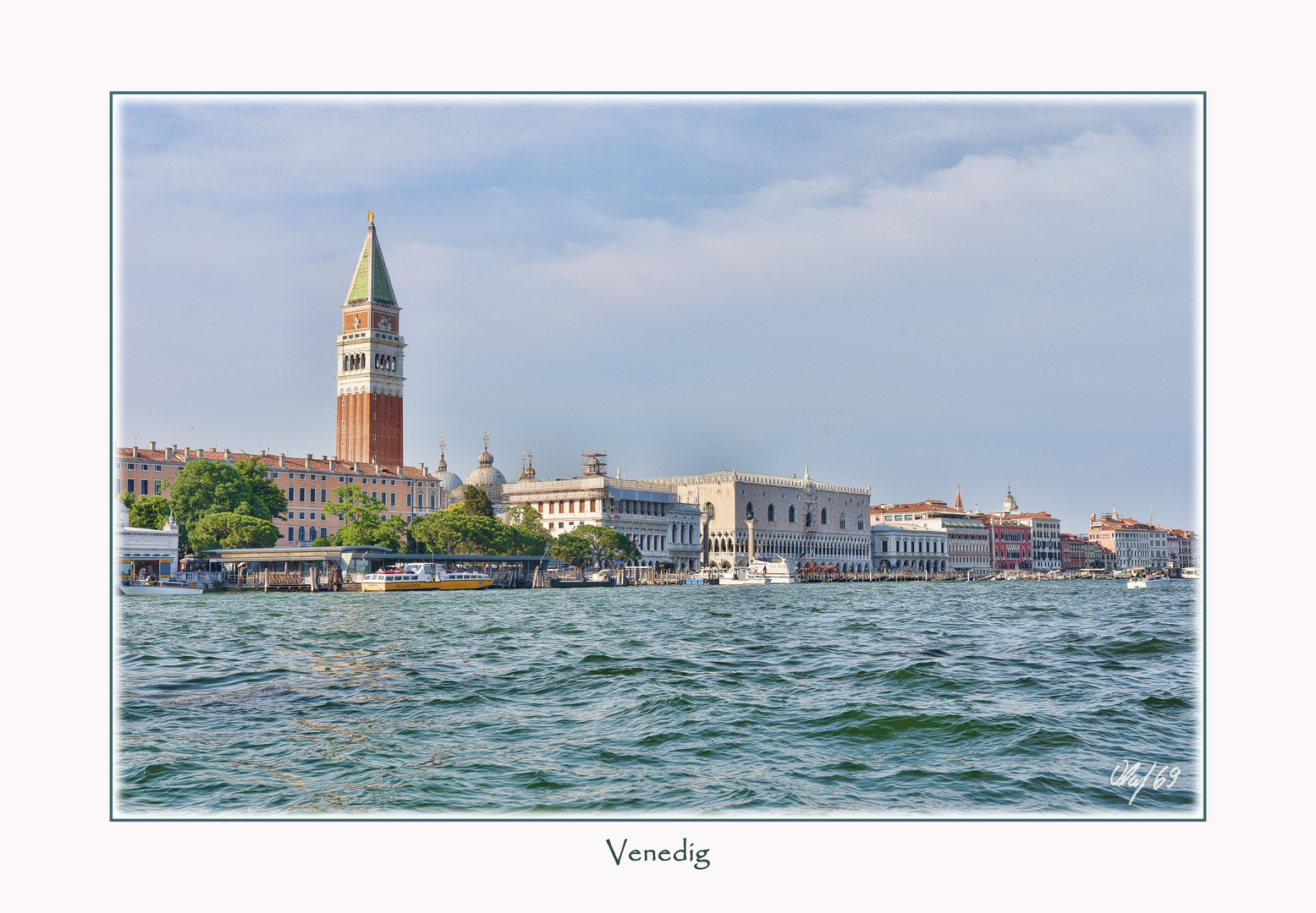 Venedig die Bucht vor San Marco