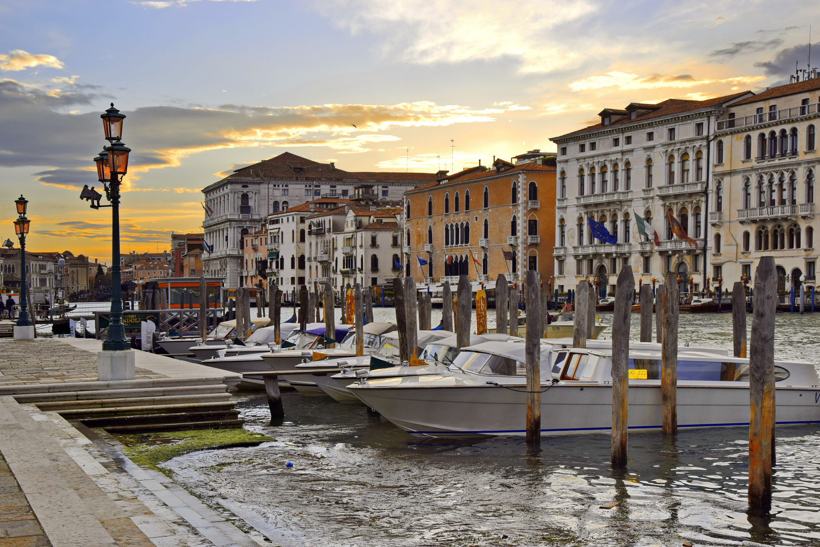 Venedig, ein schöner Tag geht zu Ende