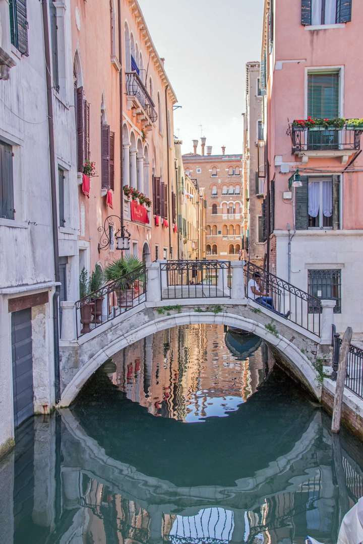 Venedig, Kanal mit Brücke