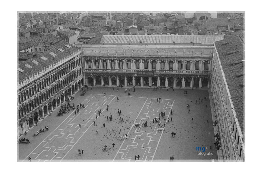 Venedig – Markusplatz von oben